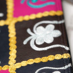 Beautiful handmade wristlet purse with Kashmiri embroidery for everyday use.