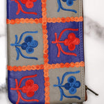 Beautiful handmade wristlet purse with Kashmiri embroidery for everyday use.