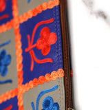 Beautiful handmade wristlet purse with Kashmiri embroidery for everyday use.