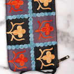 Beautiful handmade wristlet purse with Kashmiri embroidery for everyday use.