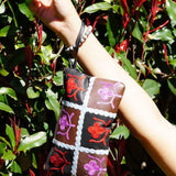 Beautiful handmade wristlet purse with Kashmiri embroidery for everyday use.