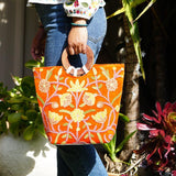 Unique style tote bag with hand embroidery, easy to carry and stylist design