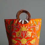 Unique style tote bag with hand embroidery, easy to carry and stylist design