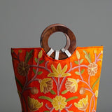 Unique style tote bag with hand embroidery, easy to carry and stylist design