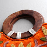 Unique style tote bag with hand embroidery, easy to carry and stylist design