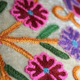 A stylish women's tote bag with floral pattern, crafted ethically from Himalayas.