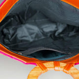 Beautiful hand embroidered tote bag with bright and multi-colour embroidered floral patterns.