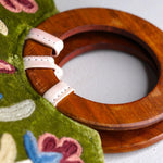 A stylist women’s Tote bag for everyday use, handmade and kashmiri embroidery design for boho style.