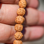 Natural Rudraksha Bead Bracelet - Unisex Bracelet for Spiritual and Yoga Person - Meditation & Healing wrist mala from Himalayas | Shiva