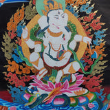Hindu God Ganesh Thangka Art Painting