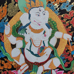 Hindu God Ganesh Thangka Art Painting