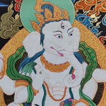 Hindu God Ganesh Thangka Art Painting