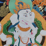 Hindu God Ganesh Thangka Art Painting