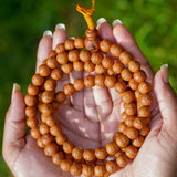 High Quality Bodhi Mala being held