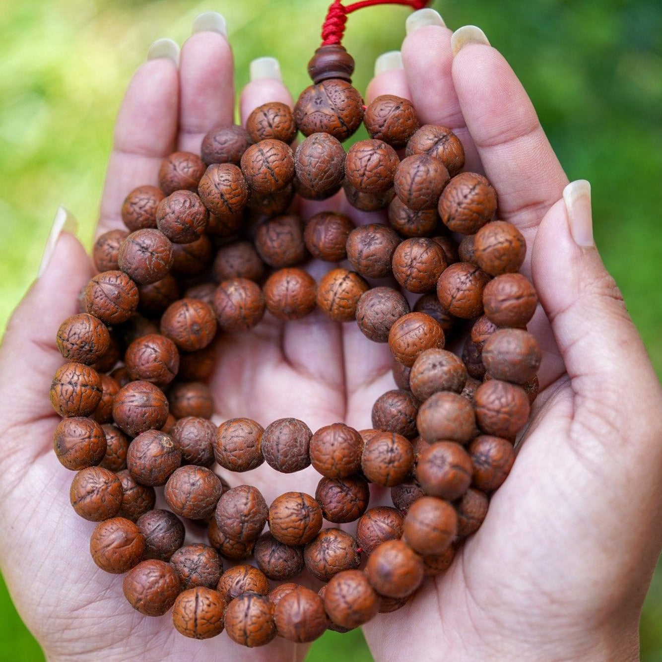 Antique Dark Bodhi Bead Mala - View Shop