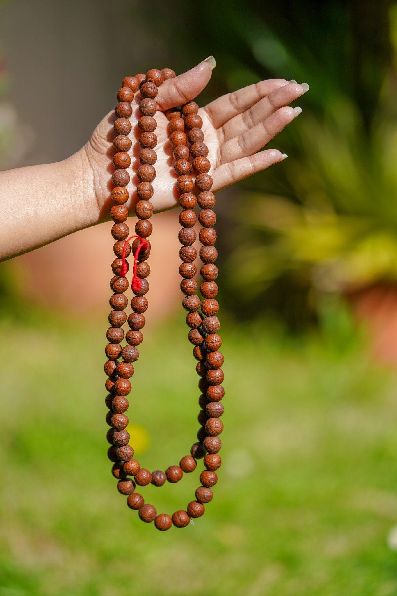 13mm Antique Dark Bodhi Bead Mala