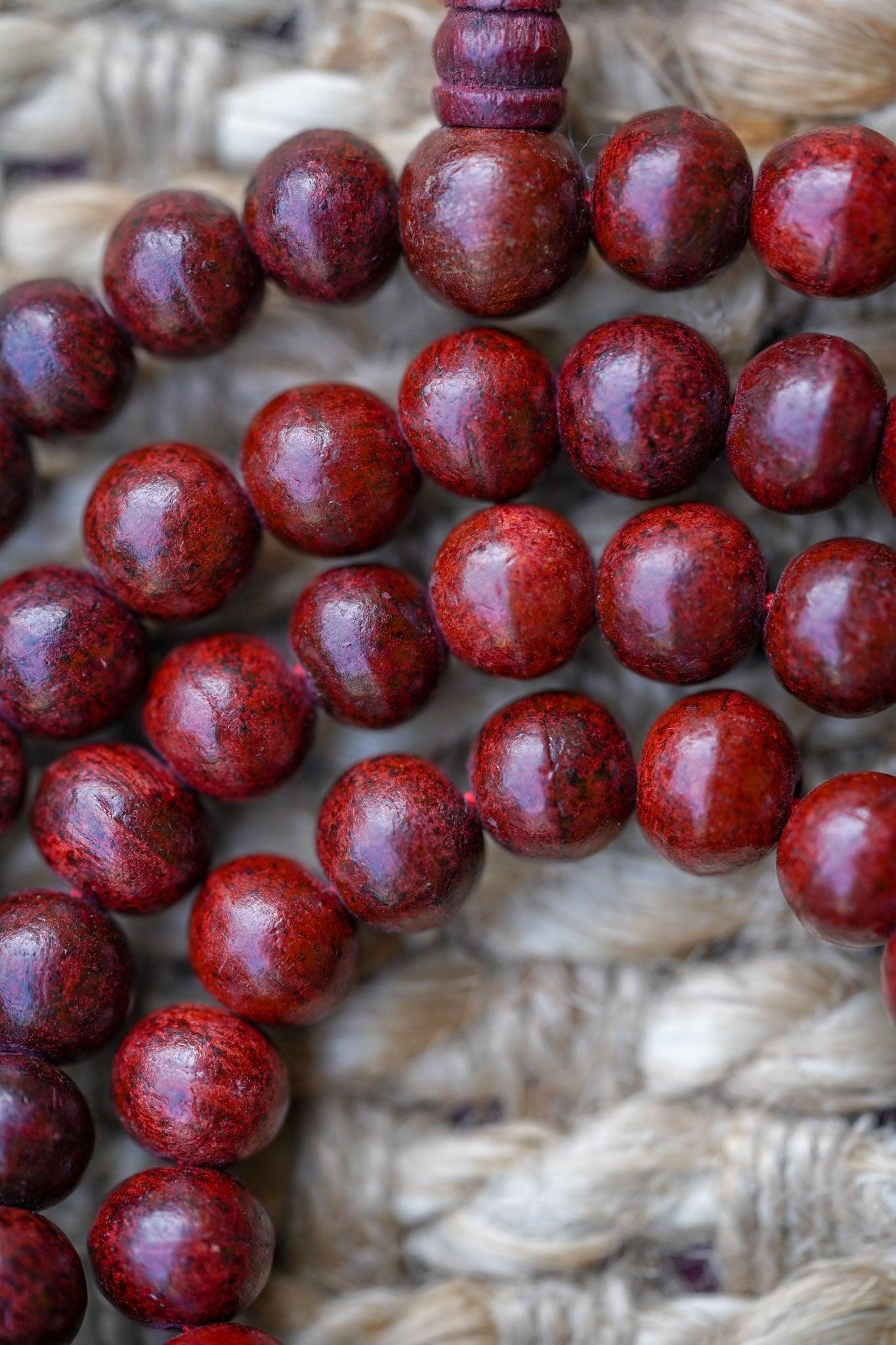 Rosewood Mala close up