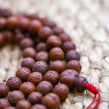 Antique Dark Bodhi Bead Mala principal bead