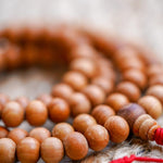108 Beads Sandalwood Mala side view