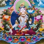 High quality White Tara Thangka
