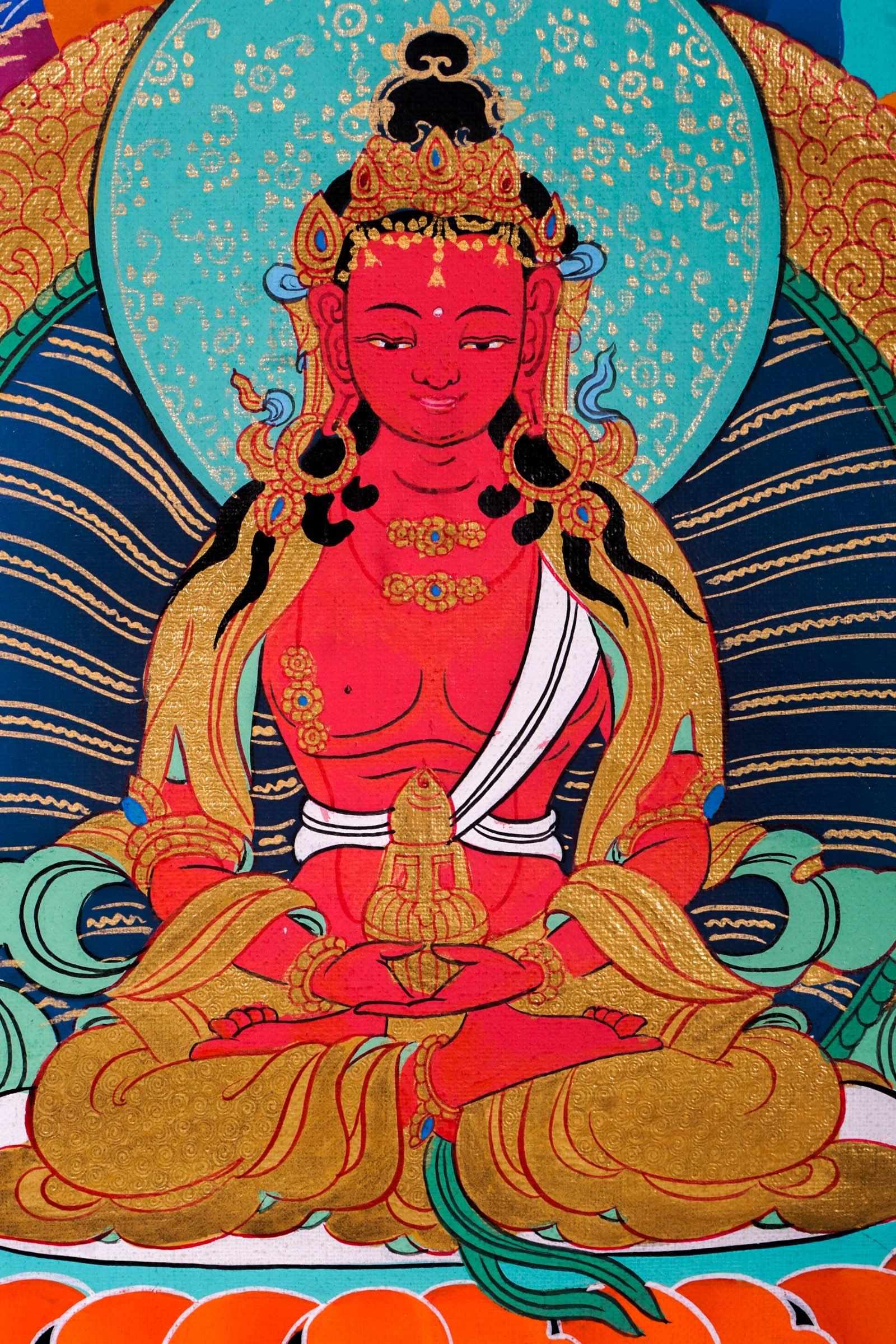 White Tara Thangka Painting For Meditational Practice and Spiritual Gifts