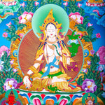 White Tara Thangka - Liberator For Meditational Practice and Spiritual Gifts