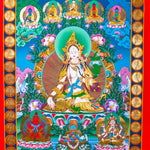 White Tara Thangka - Liberator For Meditational Practice and Spiritual Gifts