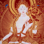 White Tara Thangka Painting Art from Nepal - Himalayas Shop