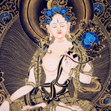 White Tara Thangka Painting Art from Nepal - Himalayas Shop