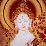 White Tara Thangka Painting Art from Nepal - Himalayas Shop