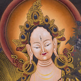 White Tara Thangka - Himalayas Shop