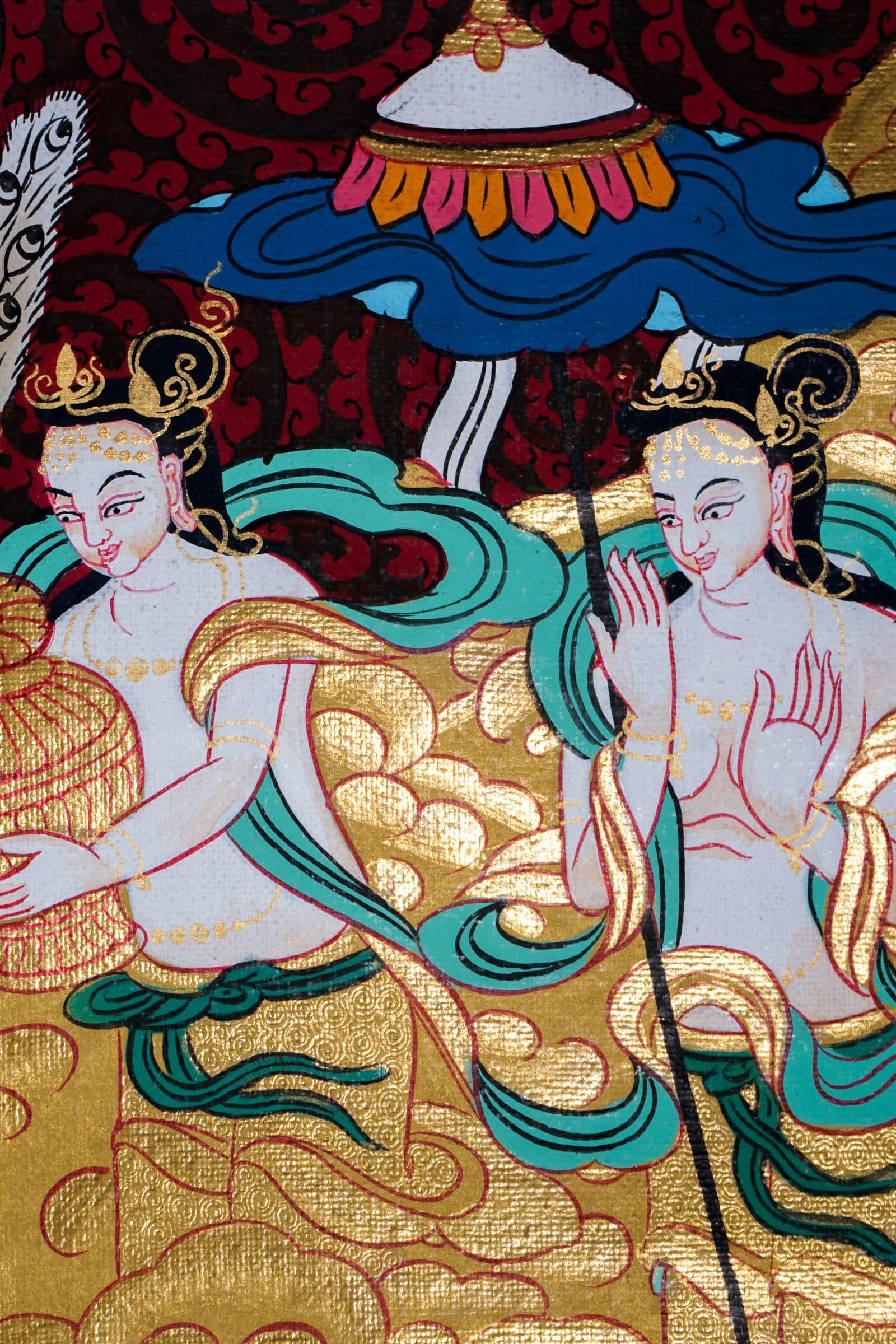 White Tara Thangka Painting For Meditational Practice and Spiritual Gifts