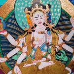 White Tara Thangka Painting For Meditational Practice and Spiritual Gifts