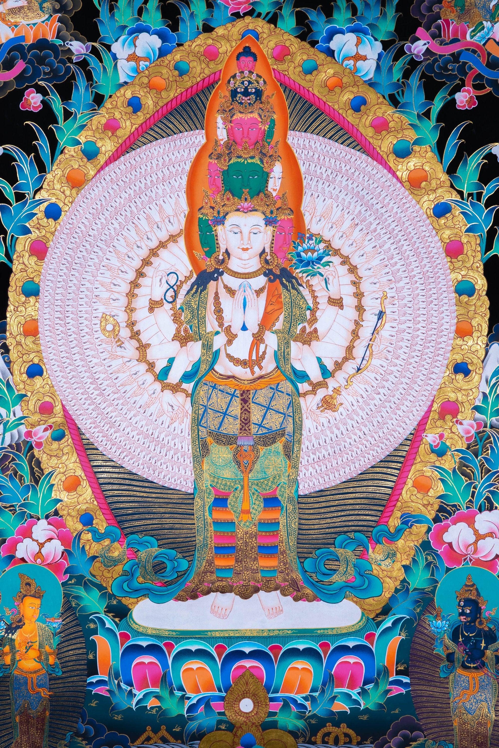 1000 Arm Avalokiteshvara - Himalayas Shop