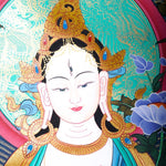 Master pcs thangka painting - White Tara - Himalayas Shop