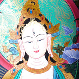 Master pcs thangka painting - White Tara - Himalayas Shop