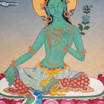 High Quality Green Tara Thangka Painting
