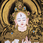 White Tara Thangka Painting Art from Nepal - Himalayas Shop