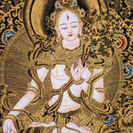 White Tara Thangka Painting Art from Nepal - Himalayas Shop