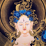 White Tara Thangka Painting Art from Nepal - Himalayas Shop