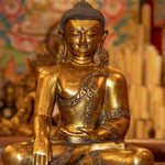 Gold Plated Shakyamuni Buddha Statue - Himalayas Shop