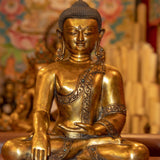 Gold Plated Shakyamuni Buddha Statue - Himalayas Shop