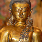 Gold Plated Shakyamuni Buddha Statue - Himalayas Shop