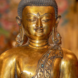 Gold Plated Shakyamuni Buddha Statue - Himalayas Shop