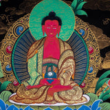 Beautiful Compassionate Green Tara Thangka Painting - Himalayas Shop
