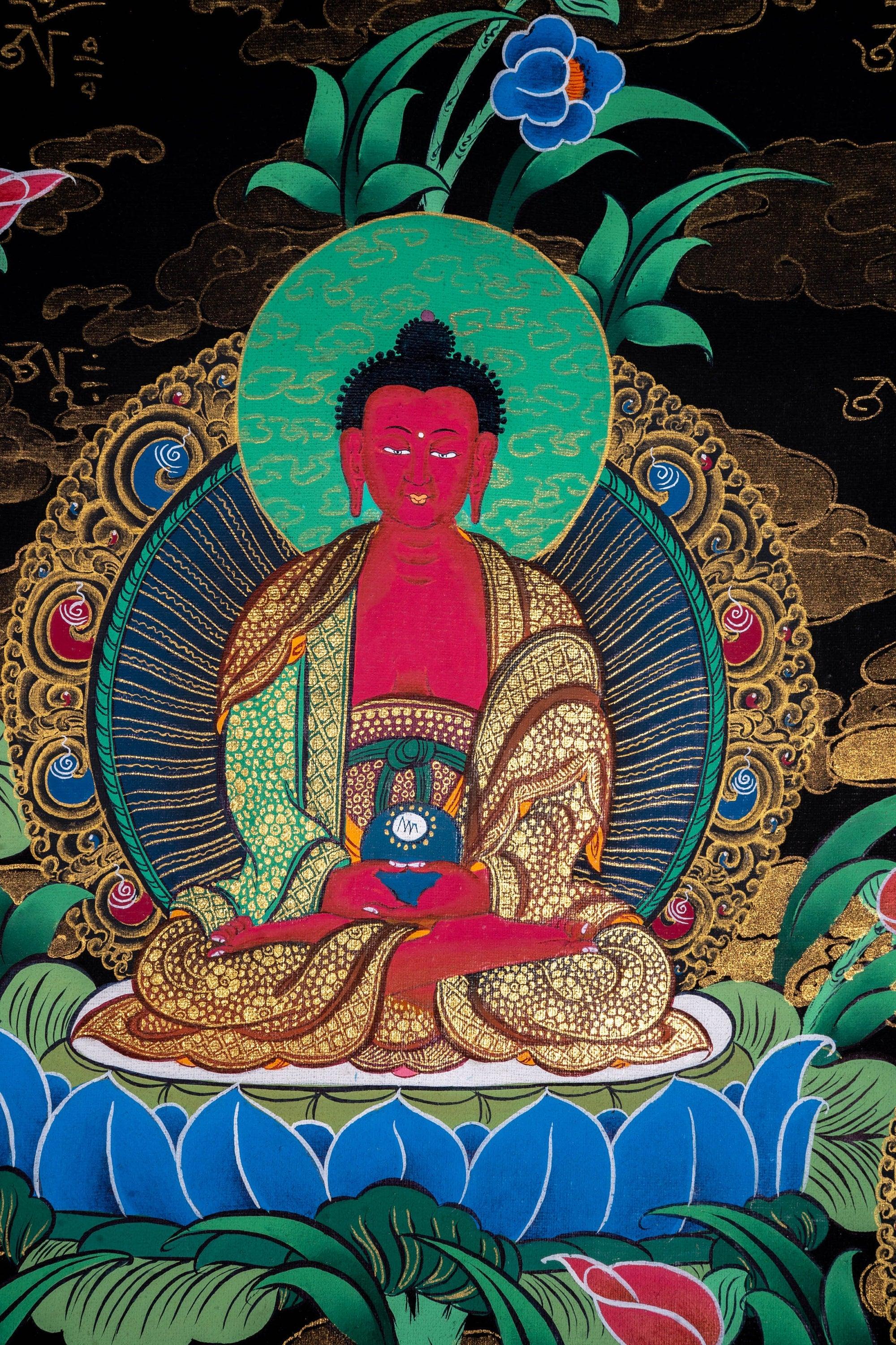 Beautiful Compassionate Green Tara Thangka Painting - Himalayas Shop