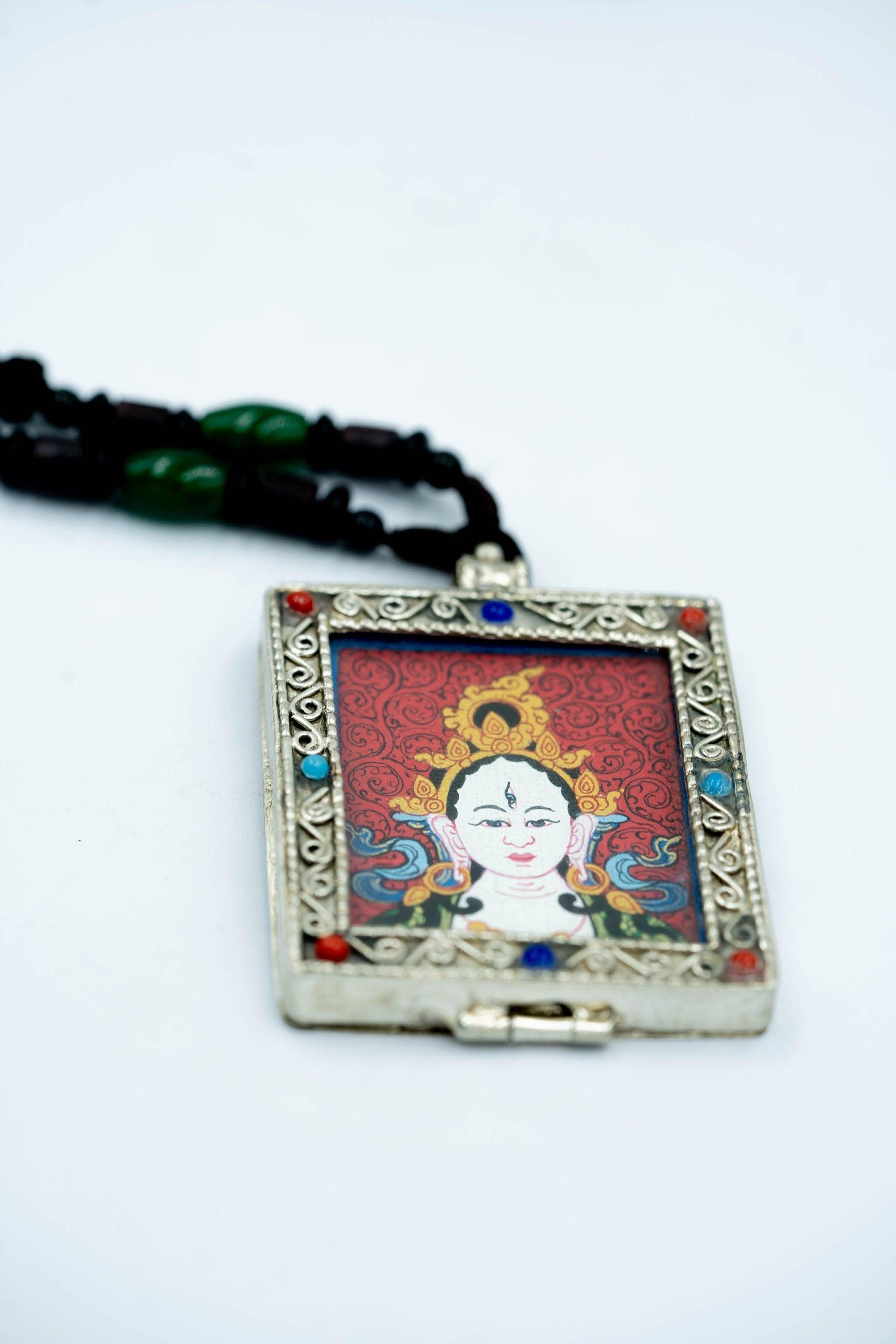 White Tara Ghau Thangka - Himalayas Shop