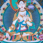 White Tara Thangka - Himalayas Shop