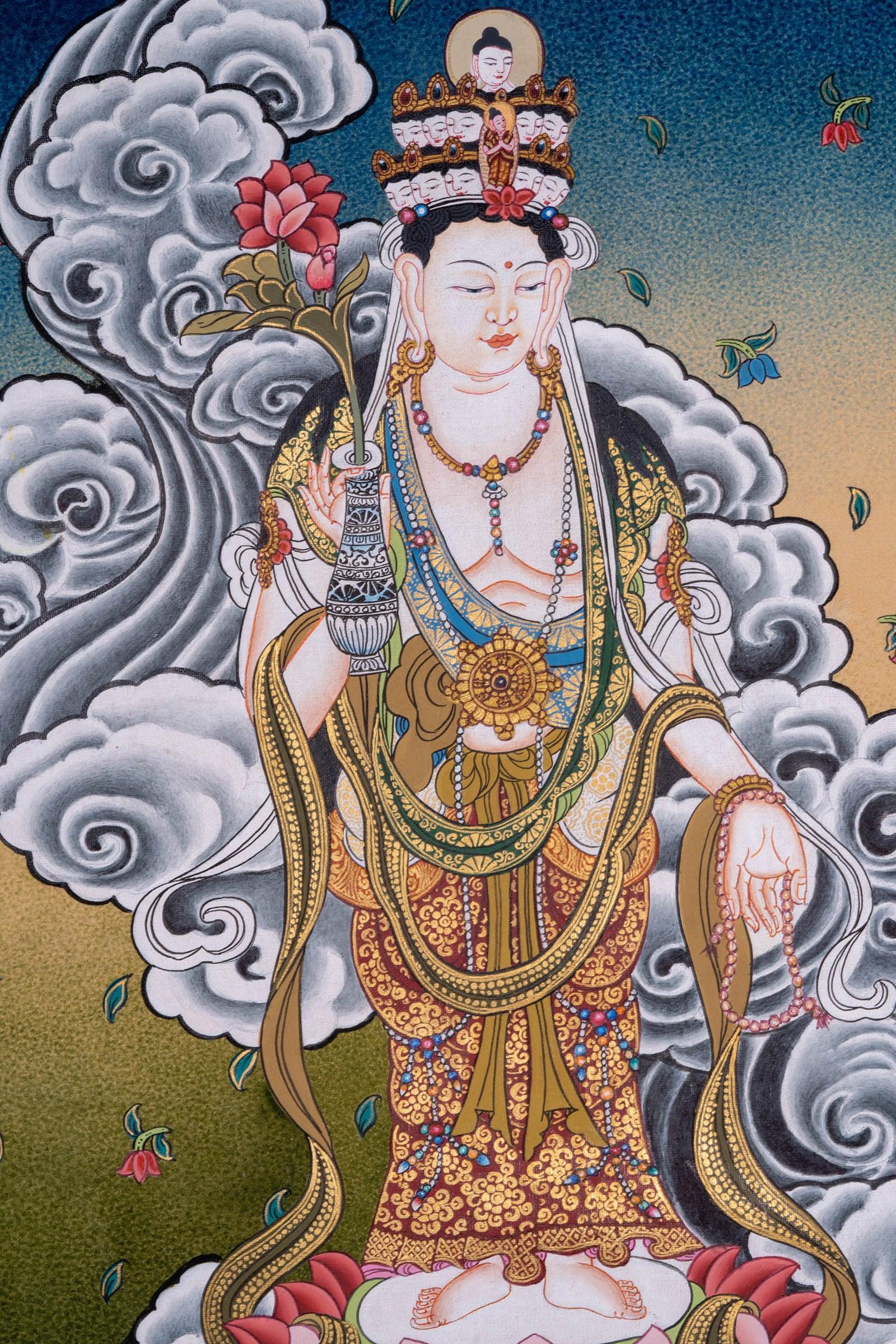 Chinese Tara Thangka Painting - Himalayas Shop
