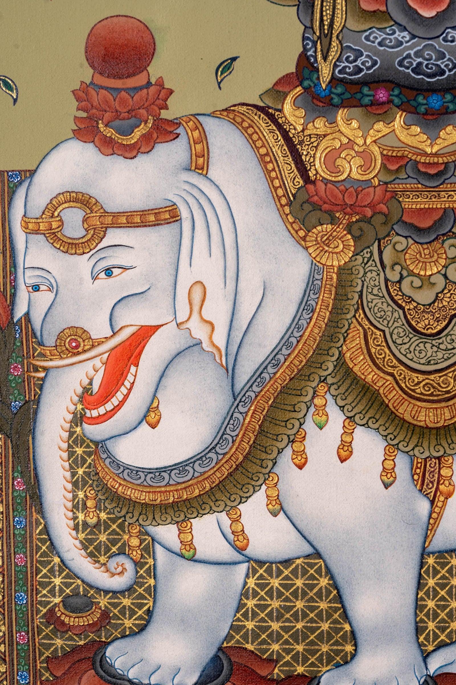 Fugen Bosatu Japanese Thangka Arts